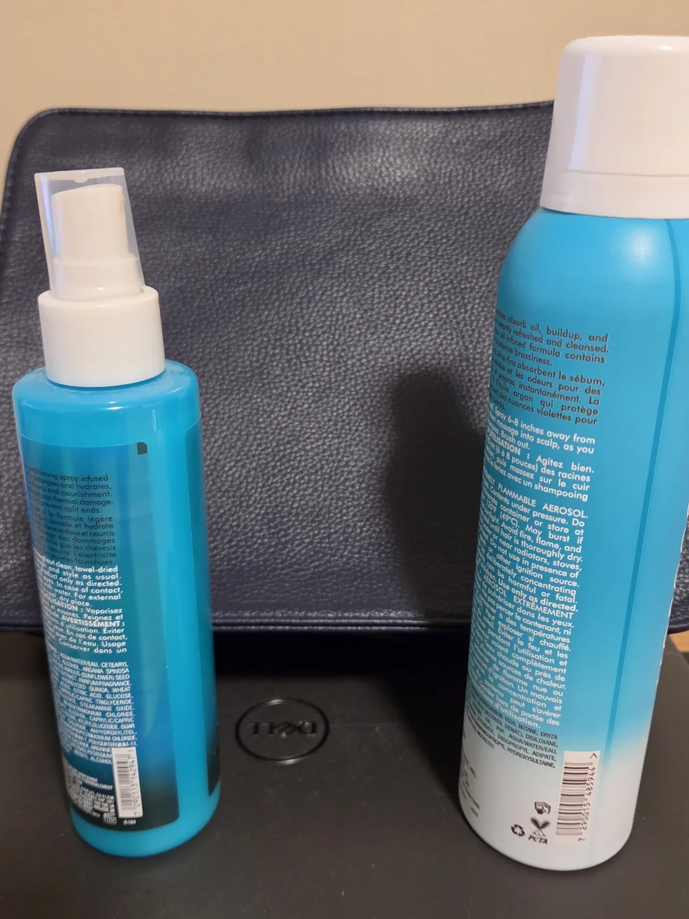 Moroccanoil black leather